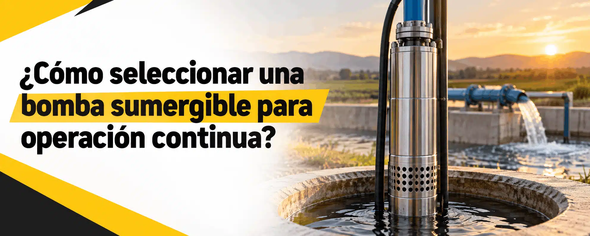 como seleccionar una bomba sumergible para operacion continua